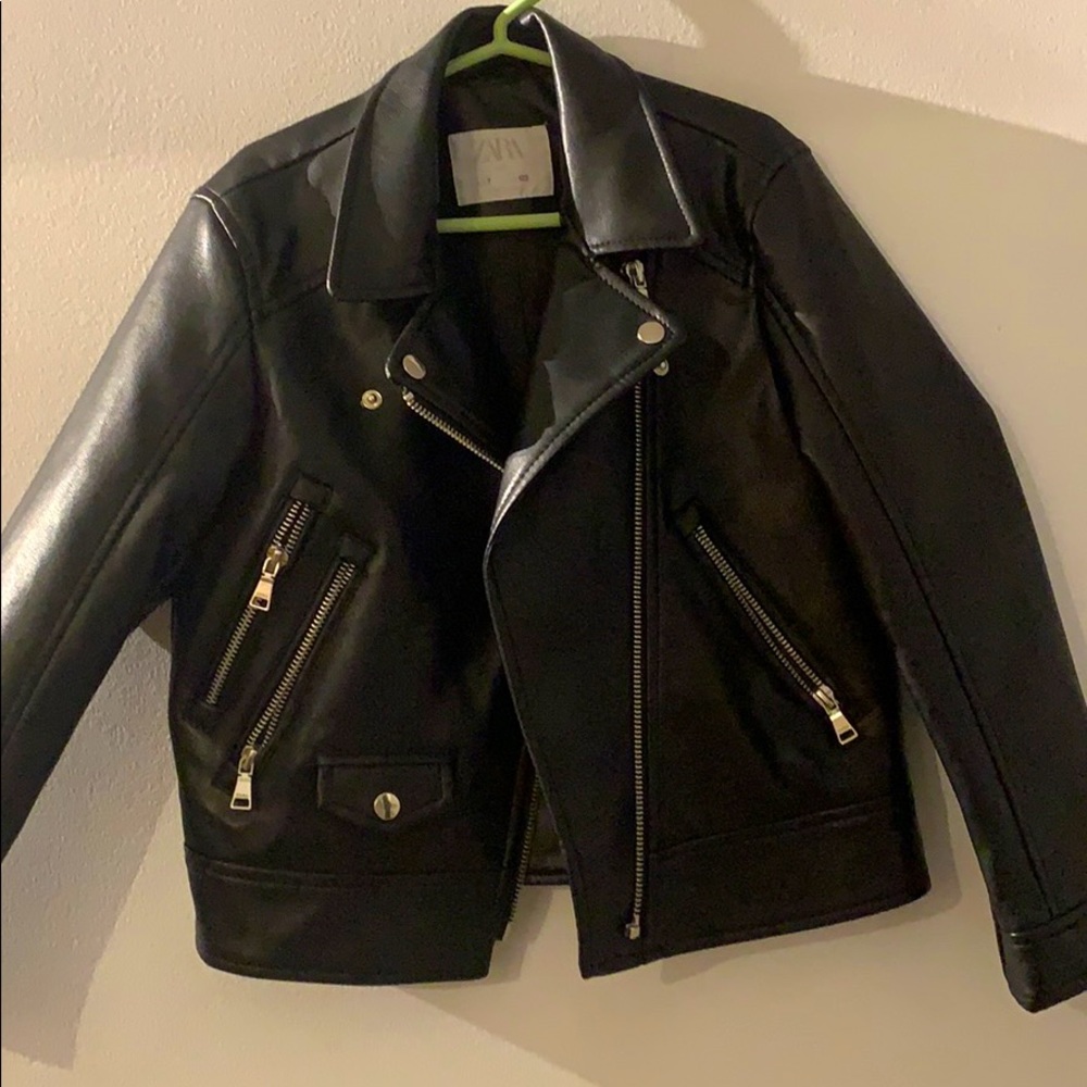 Zara Moto Leather Jacket - Kids - Unisex